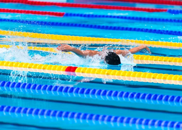 Mariposa natación carrera —  Fotos de Stock