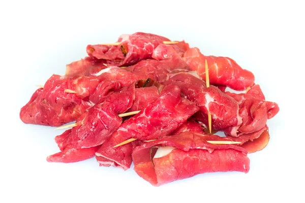 Rulades de carne cruda sin cocer — Foto de Stock