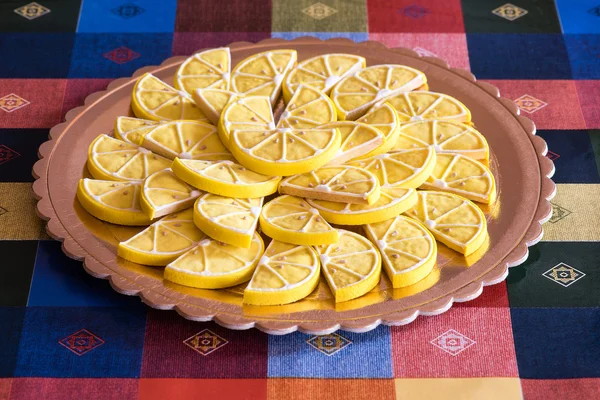 Zelfgemaakte citroen cookies — Stockfoto