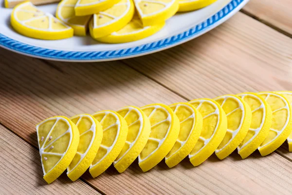 Biscotti al limone fatti in casa — Foto Stock