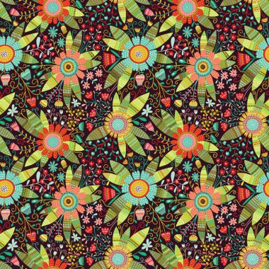 Kusursuz çiçek deseni