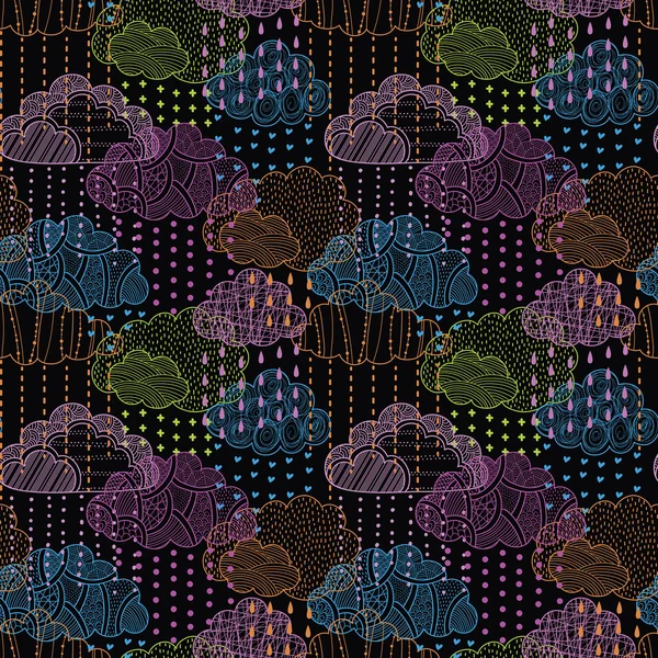 Rain seamless pattern — Stock Vector