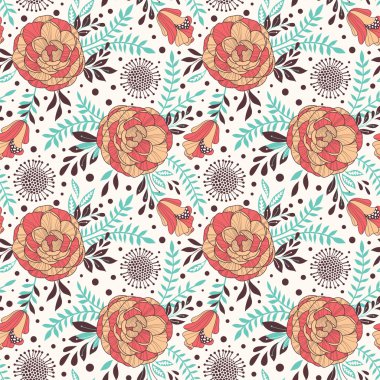 Kusursuz çiçek deseni