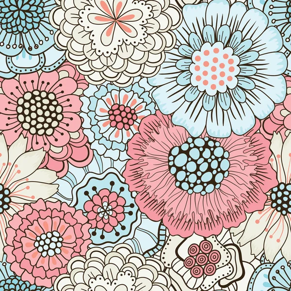 Seamless floral pattern — Stock Vector