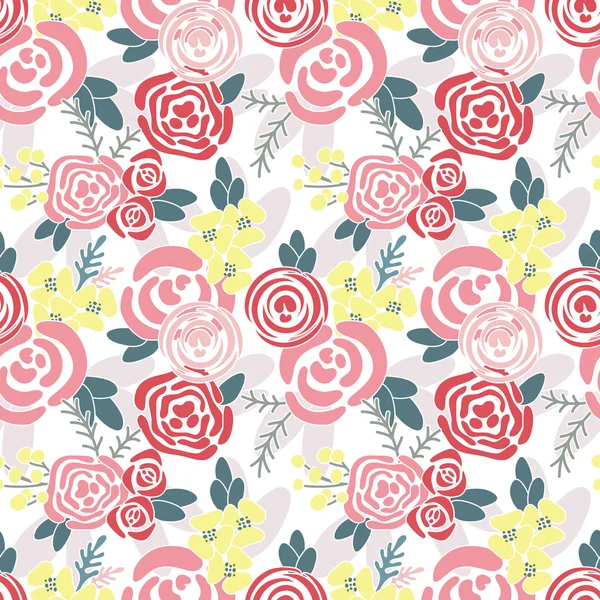 Modèle floral sans couture — Image vectorielle