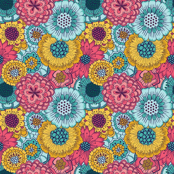 Modèle floral sans couture — Image vectorielle