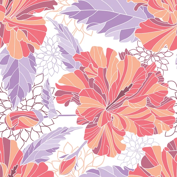 Seamless floral pattern — Stock Vector