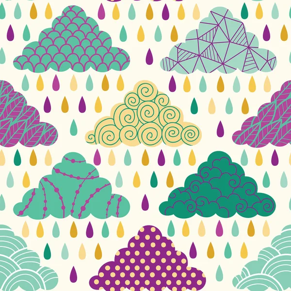 Rain seamless pattern — Stock Vector