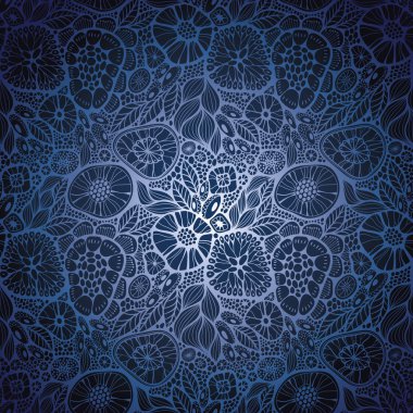 Soyut, dikişsiz çiçek deseni