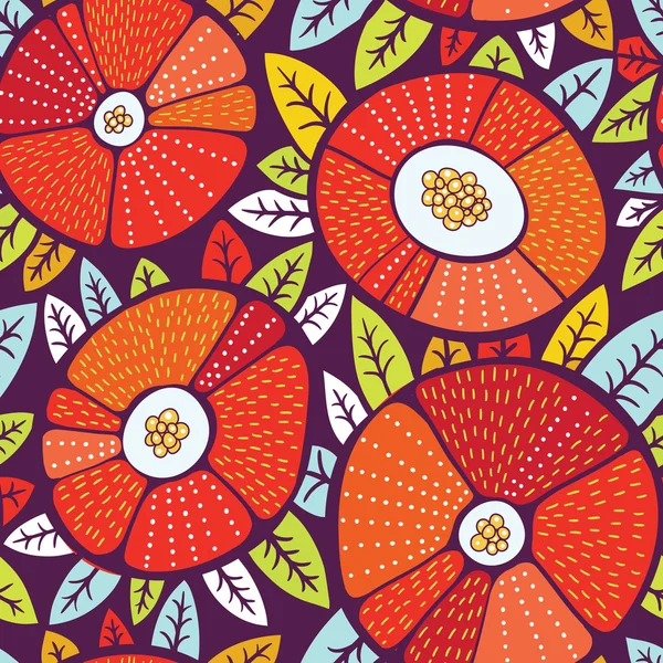 Seamless floral pattern — Stock Vector