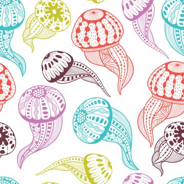 jellyfishes seamless modeli