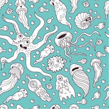 derin deniz canavarları seamless modeli