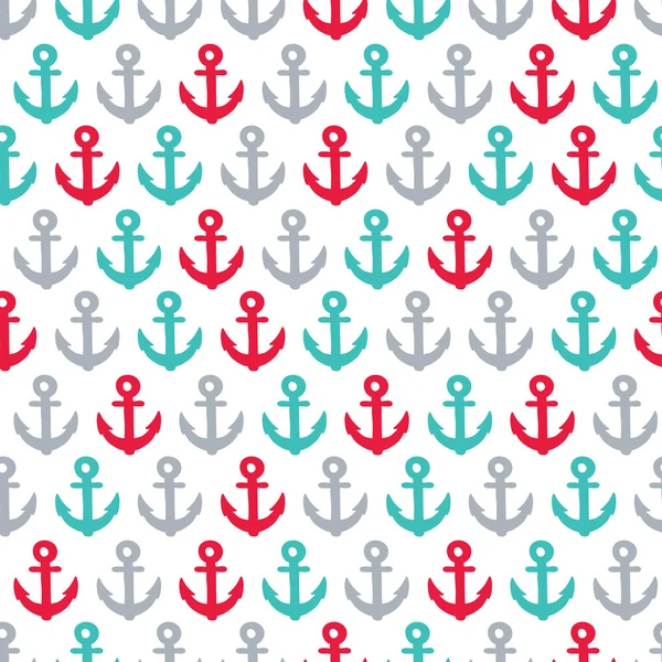 Anchor seamless pattern — Stock Vector