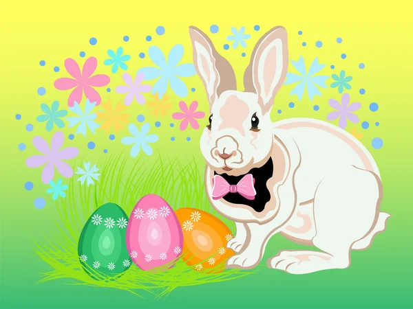 Beau lapin de Pâques — Image vectorielle