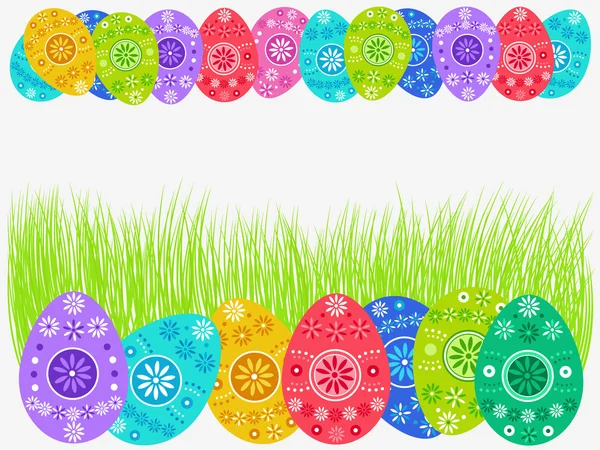 Paskalya yumurtaları defferent renklerde boyanmış