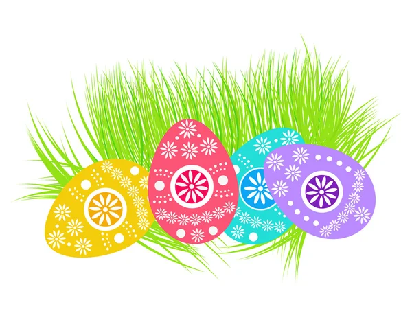 Paskalya yumurtaları defferent renklerde boyanmış