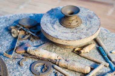 Bir pişmiş toprak heykel Antik Sanat