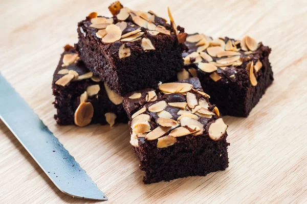 Brownies Chocolate doce — Fotografia de Stock