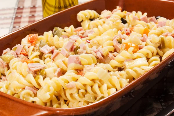 Salada de macarrão frio — Fotografia de Stock