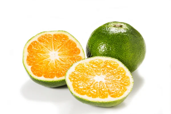 Green mandarin — Stock Photo, Image