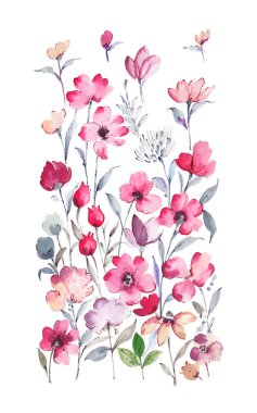 Beyaz arka planda güzel bir çiçek dalı