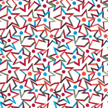 Sulu boya mozaik mozaik desen