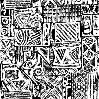 El çizimi siyah ve beyaz doku grunge tasarımları 