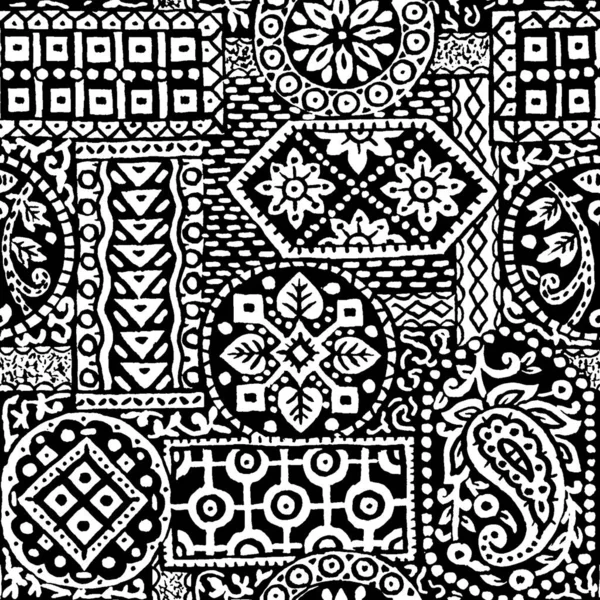 Dibujado Mano Blanco Negro Textura Grunge Diseños — Foto de Stock