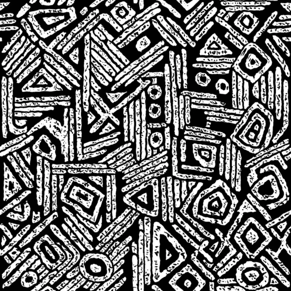 Disegni Grunge Texture Disegnati Mano Bianco Nero — Foto Stock