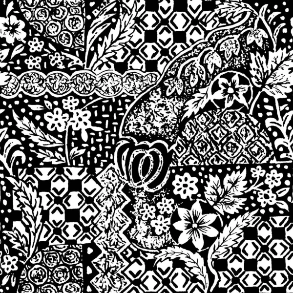 Met Hand Getekend Zwart Wit Textuur Grunge Ontwerpen — Stockfoto