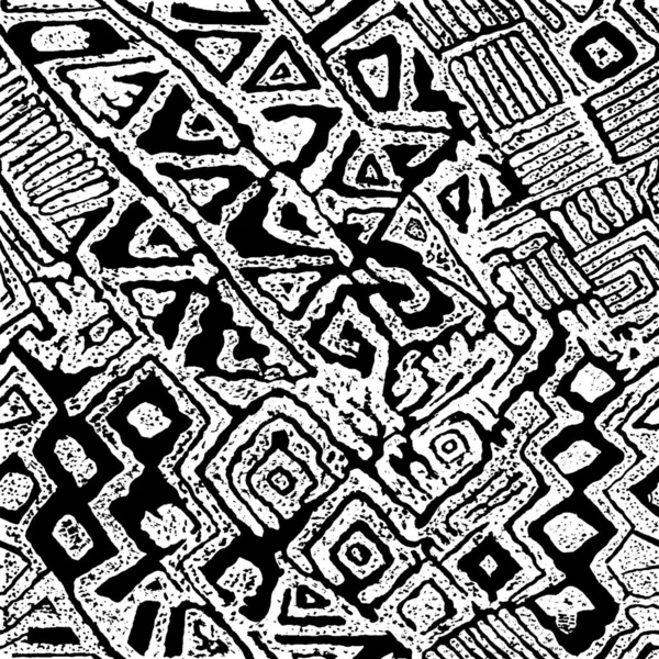 Ręcznie Rysowane Czarno Białe Wzory Tekstury Grunge — Zdjęcie stockowe