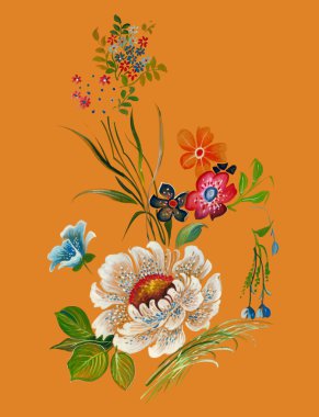 Bahar Tekstil tasarım çiçek