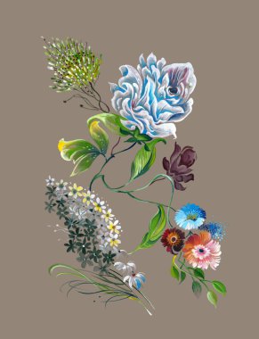 Bahar Tekstil tasarım çiçek