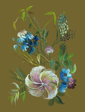 Bahar Tekstil tasarım çiçek