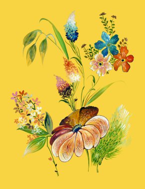 Bahar Tekstil tasarım çiçek