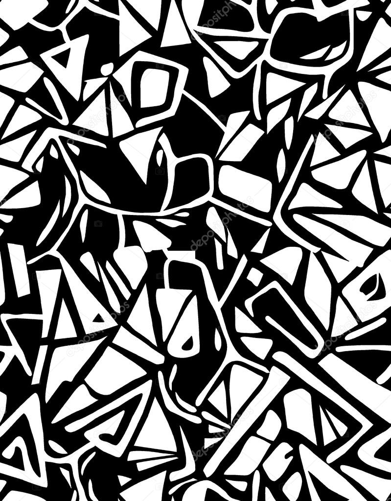 black and white textile abstract
