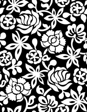 sorunsuz siyah beyaz çekici braso desen