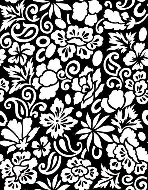 sorunsuz siyah beyaz çekici braso desen