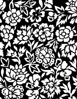 sorunsuz siyah beyaz çekici braso desen