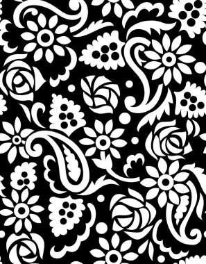 sorunsuz siyah beyaz çekici braso desen