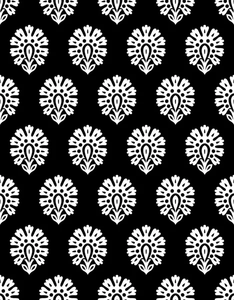 완벽 한 흑인과 백인 매력적인 braso 패턴 — 스톡 벡터