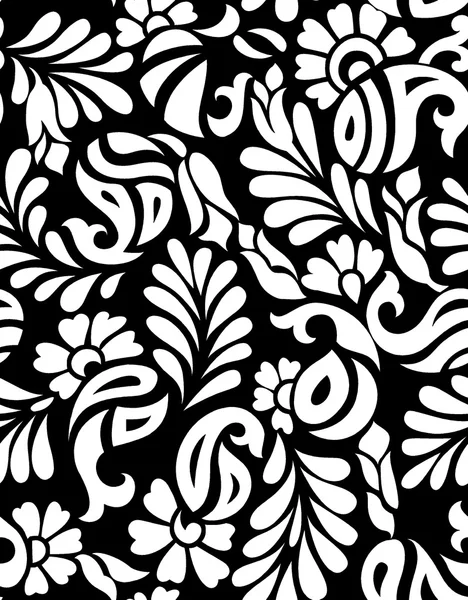 ethinic göz ile Dikişsiz siyah-beyaz desen