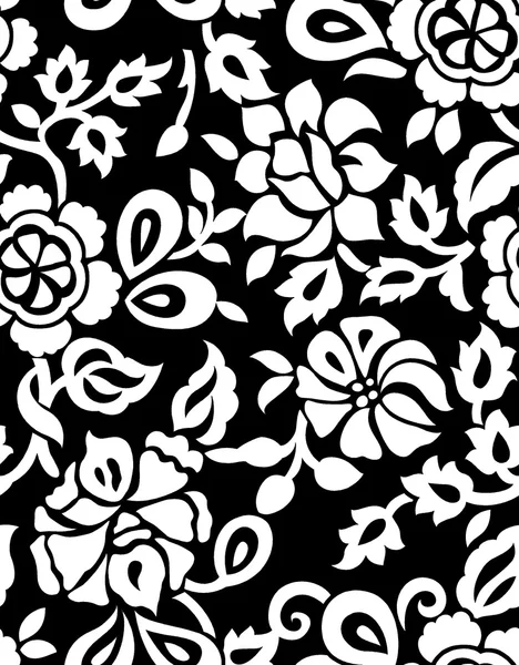 ethinic göz ile Dikişsiz siyah-beyaz desen