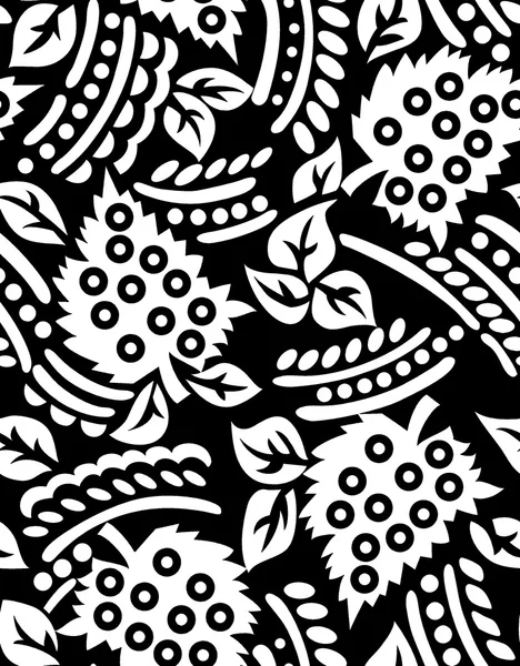 ethinic göz ile Dikişsiz siyah-beyaz desen