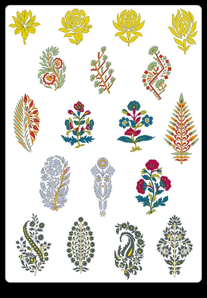 Tekstil motifi Sanat çalışması ile desenli ve çiçek