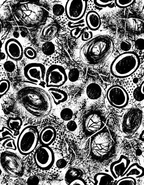 siyah ve beyaz kesintisiz dokular desen rakam ile