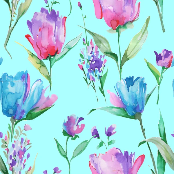 Seamless pattern Watercolor illustration — Stock Photo, Image