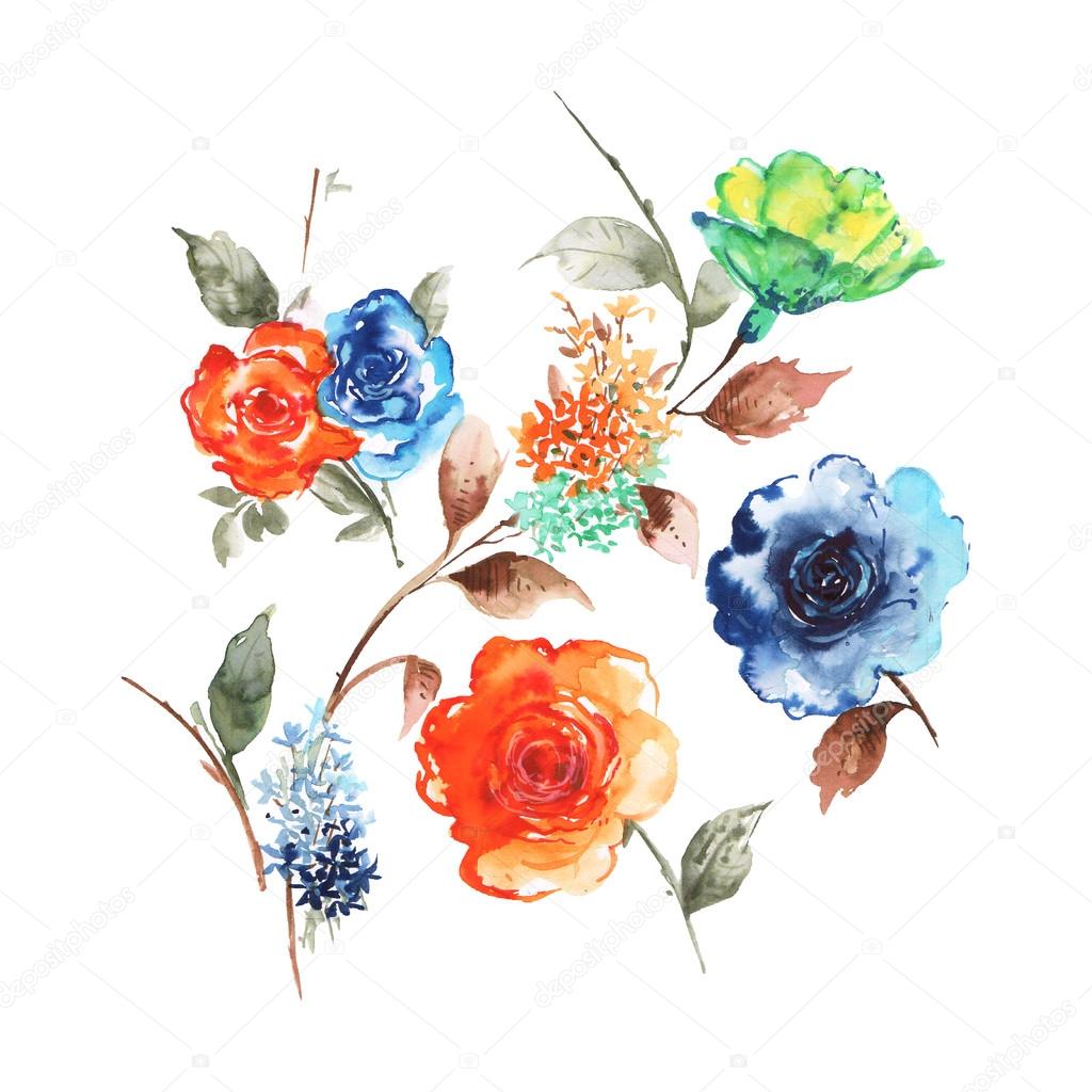 background with colorful flowers stocks