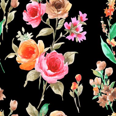 Suluboya kusursuz desen