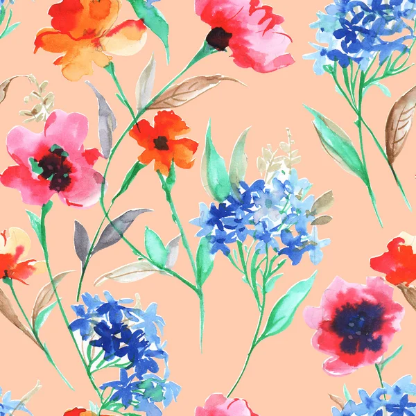 Watercolor seamless pattern — Stock Photo, Image